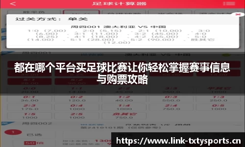 都在哪个平台买足球比赛让你轻松掌握赛事信息与购票攻略